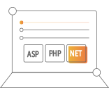 支持ASP、PHP、.Net等多種語言開發(fā)